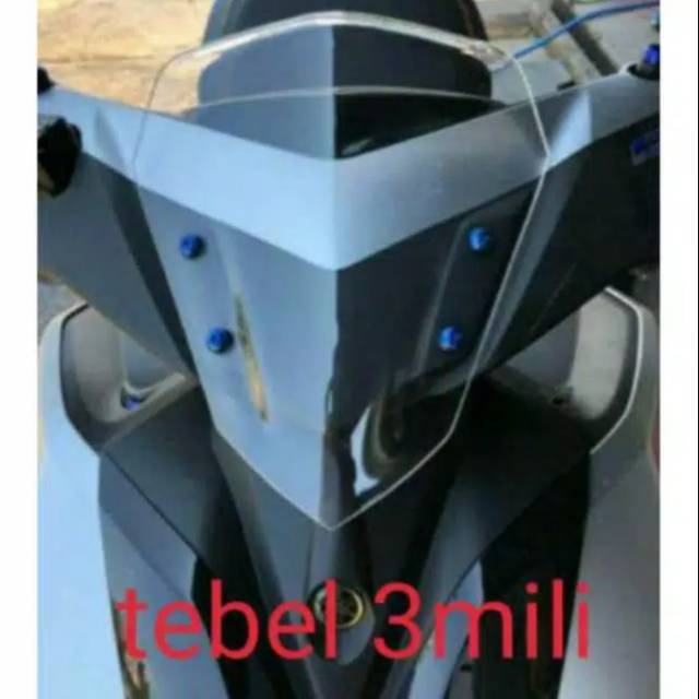 Windshield Aerox standar Bening.Visor Aerox Standar Bening