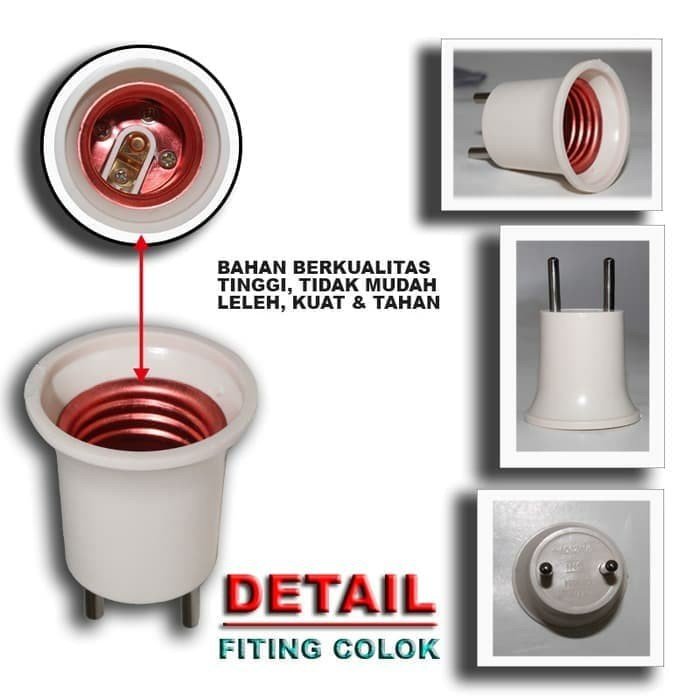 FITING COLOK LAMPU 002 TANPA SAKLAR