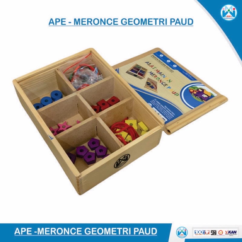 SET ALAT MERONCE GEOMETRI PAUD [eMWe.APE.DAK-20K]