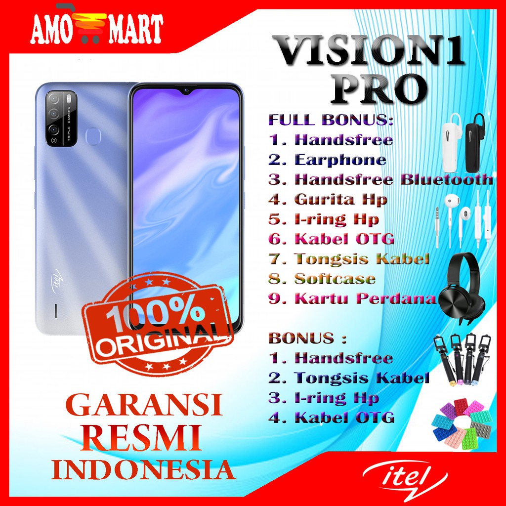 HP BARU INFINIX iTEL VISION1 PRO RAM 2/32GB & 3/32GB NEW 100% ORI GRS RESMI INDONESIA TERMURAH-2/32 Cosmic Shine