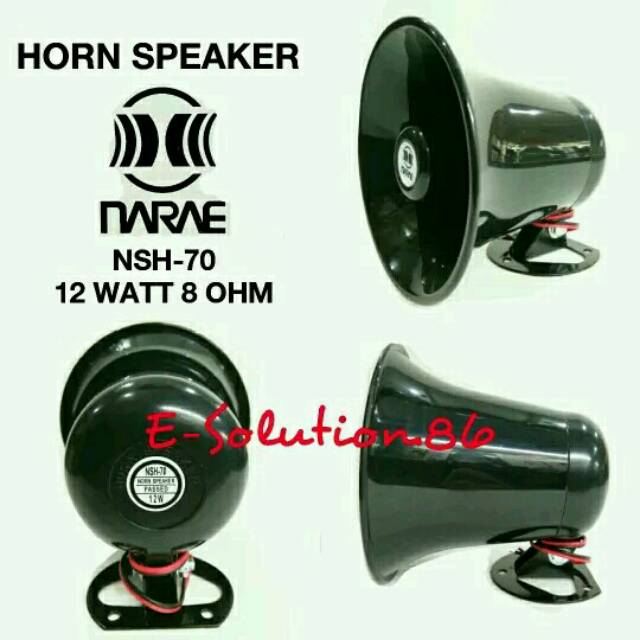 Jual Speaker Horn NARAE NSH 70 Corong Toa Mini Speaker Mobil 12 Watt 8