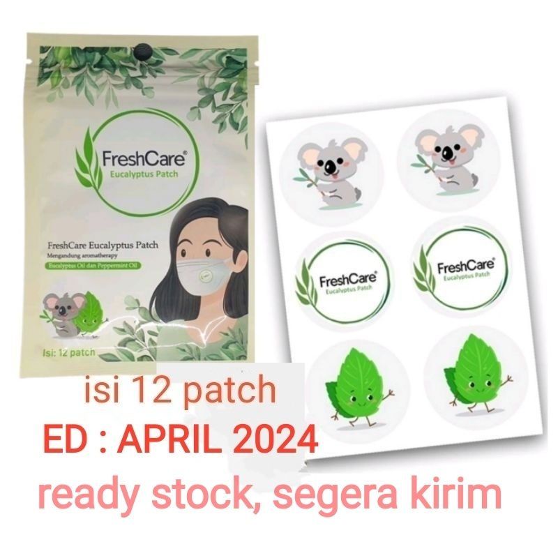 Freshcare Patch / Freshcare Eucalyptus Patch isi 12 Stiker Tempel di Masker Pake Masker Lebih Segar Stiker Masker