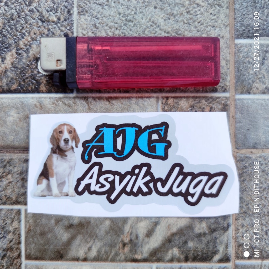 

Stiker Vinyl Singkatan AJG Asyik Juga Kata Lucu Nyleneh Humor Motor