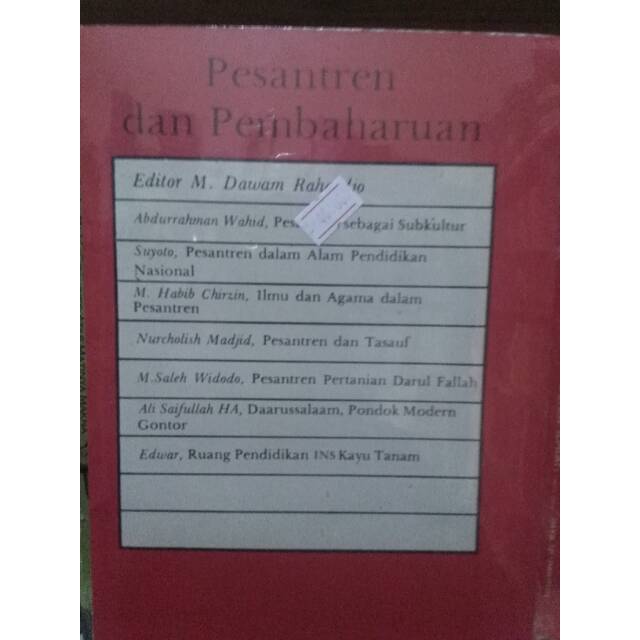 Pesantren dan Pembaharuan - Editor M. Dawam Rahardjo