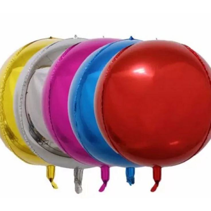 GKJ♥ Balon Foil Bulat 4D Orbz 22 inch & 18 Inch