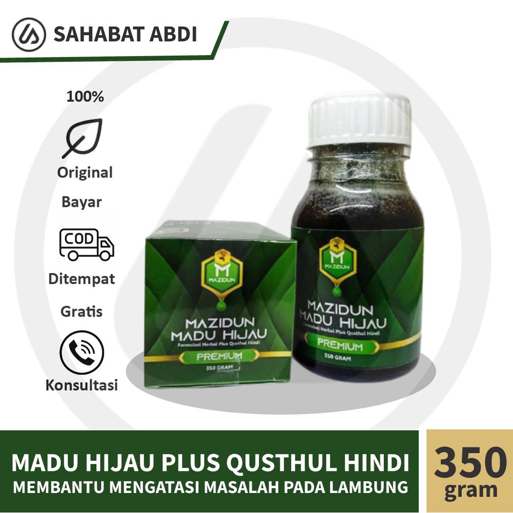 MADU HIJAU ASLI Mazidun Qusthul Hindi Herbal GERD Asam Lambung Maag