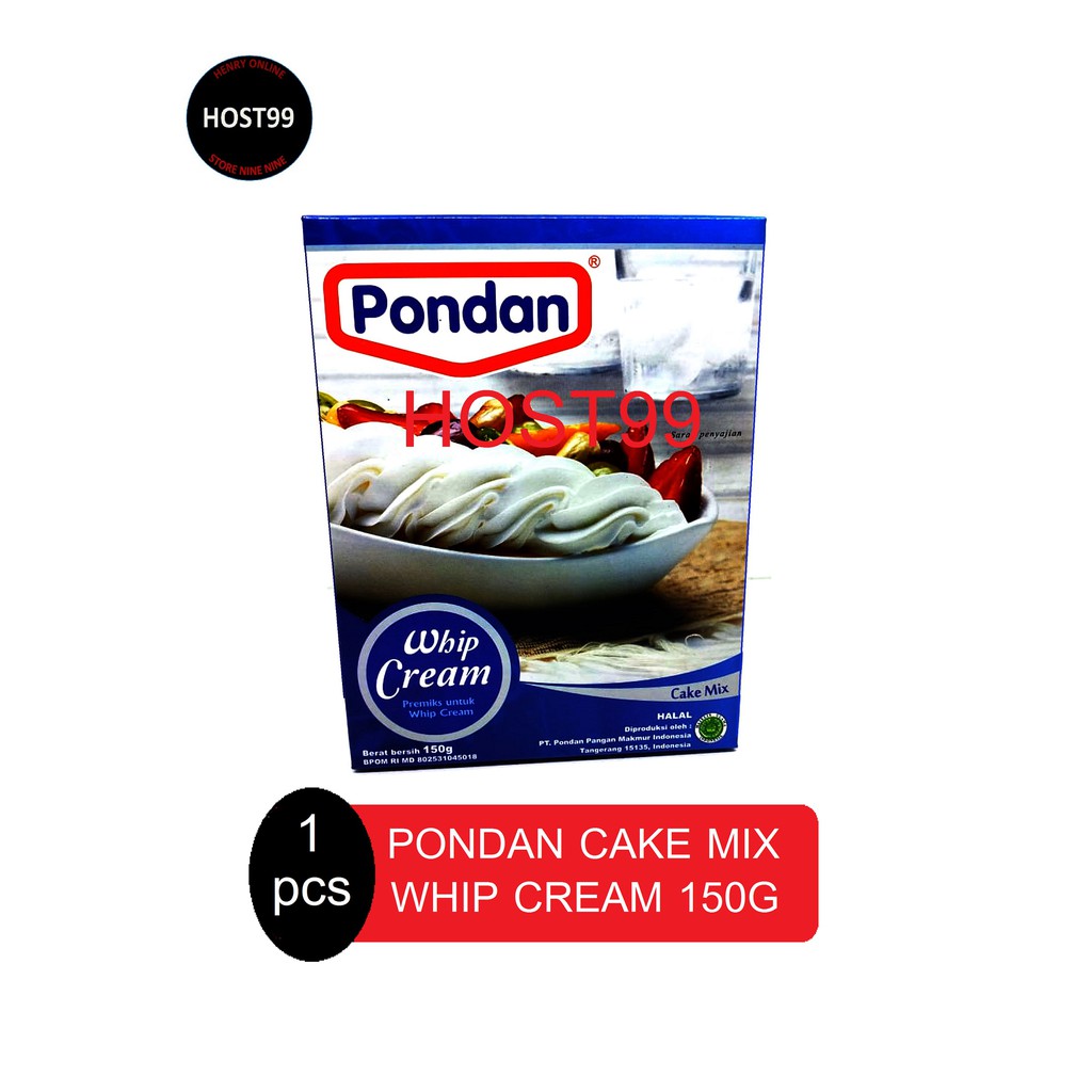 

BUBUK INSTANT KRIM KUE WHIP CREAM PONDAN 150G