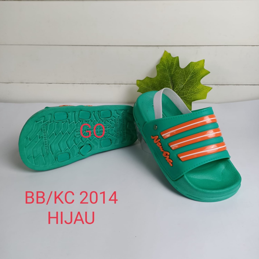 gof NEW ERA BB CNC 2014 Sandal Anak Laki Laki Sandal Tali Karet Belakang Original