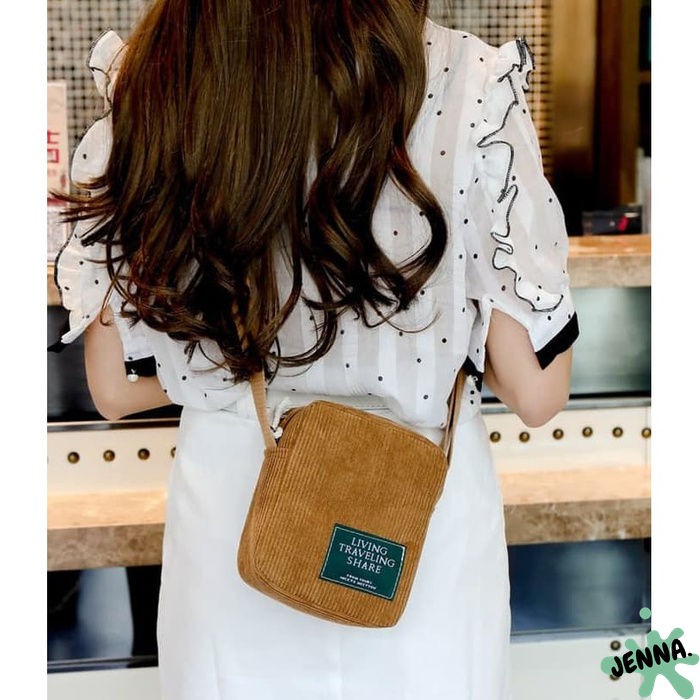 Jenna Korea LTS Mini Corduroy Sling bag