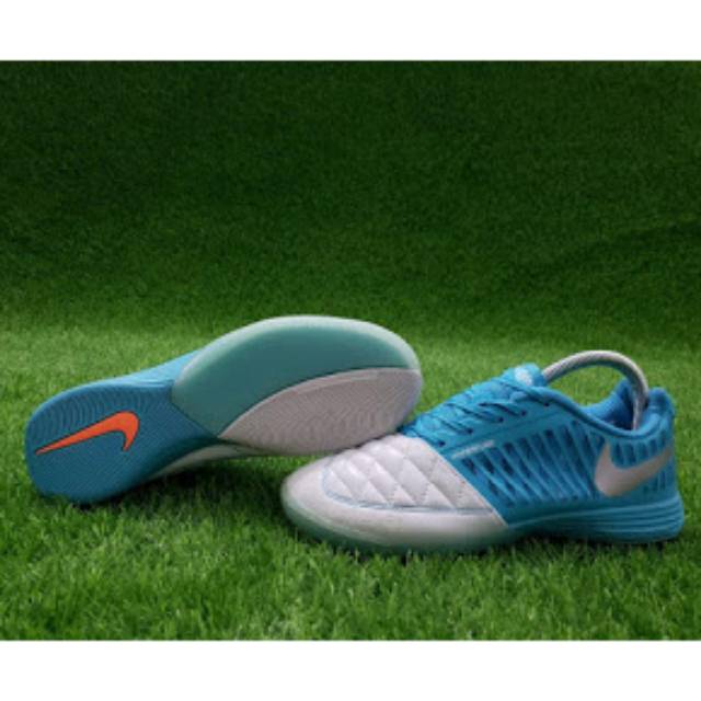 Sepatu Futsal Nike Lunar Gato II IC  - Half Blue Fury 