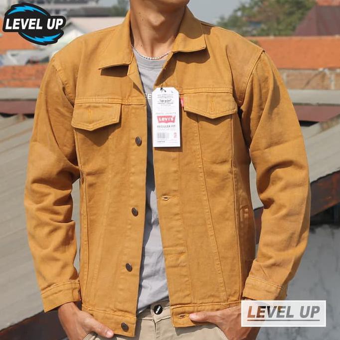 jaket jeans levis pria - Putih