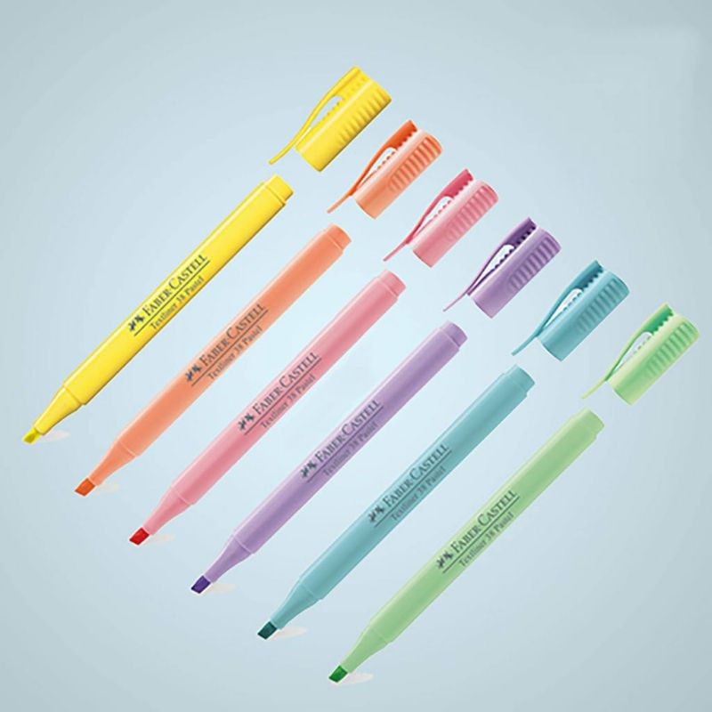 

(Bisa COD)Highlighter Pen Faber castell 38 Pastel Tex Liner