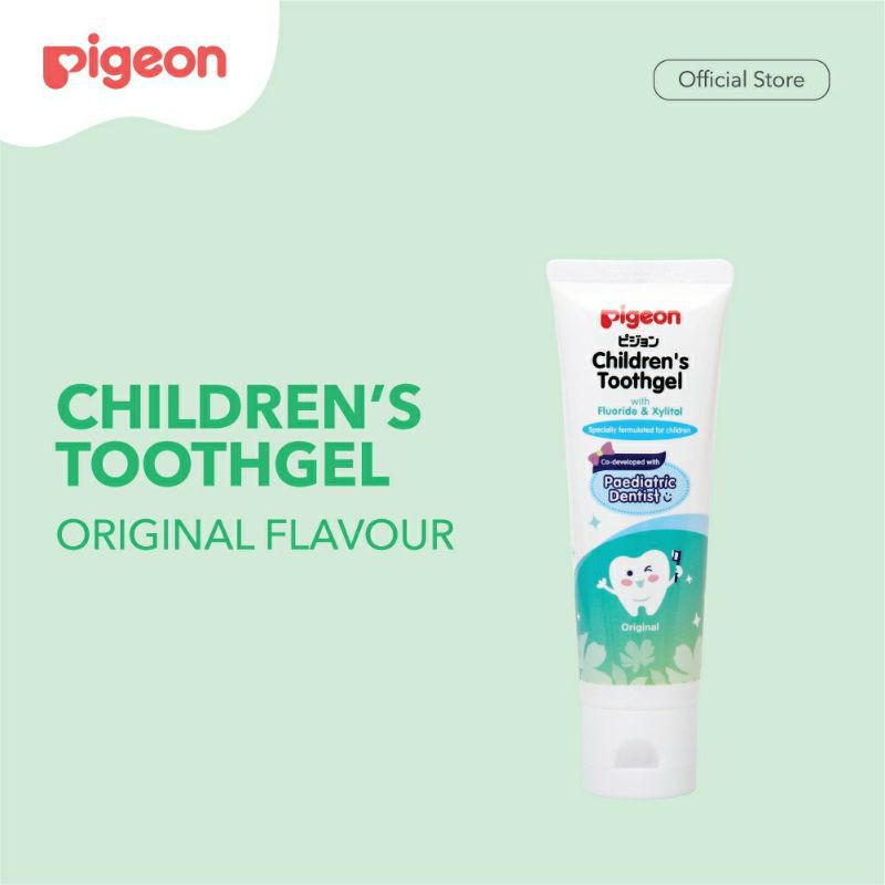 PIGEON Children's Toothgel Grape Original Flavour 45Gr - Pasta Gigi Odol Anak Anggur &amp; Original