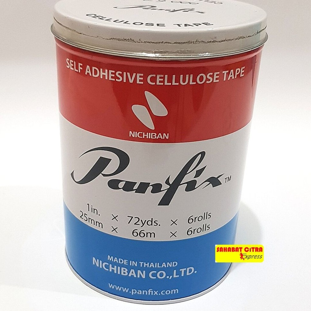

ISOLASI / SOLASI TAPE1 INCH PANFLIX 1 ROLL ISI 6 PCS 胶带