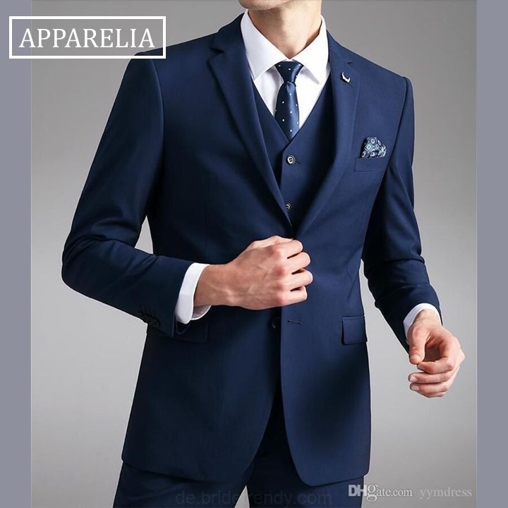 SETELAN JAS PRIA WARNA NAVY / BIRU DONGKER PAKET LENGKAP 5IN1 - EXCLUSIVE BLAZER CALVERT NAVY SLIMFI