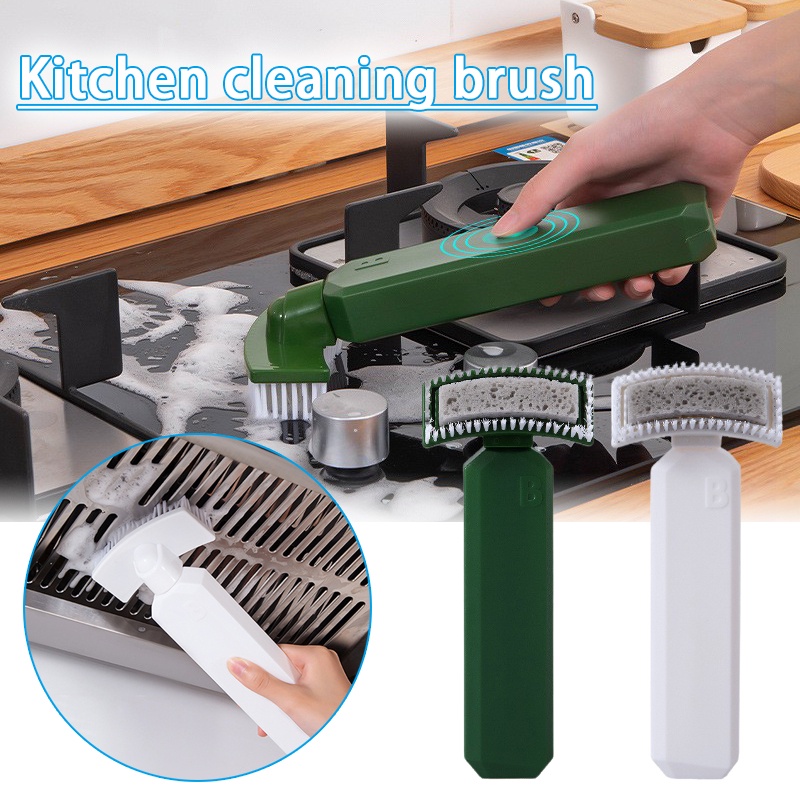 CU2 Sikat Pembersih Dapur Dengan Dispenser Sabun Kitchen Brush Spons 512
