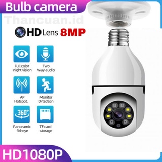 CCTV Lampu V380 Pro 8MP Kamera CCTV Wifi Lampu CCTV 360 PTZ