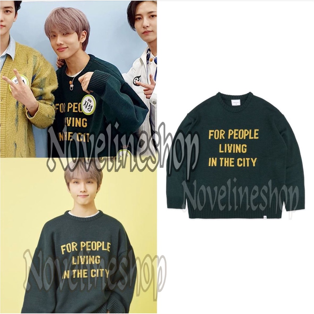 [COD] SWEATER BASIC KPOP NCT JISUNG OUTFIT CITY GRAPHIC FOR PEOPLE LIVING IN THE CITY FLEECE