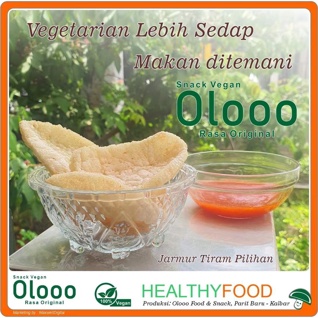 

Wm Snack Olooo Vegan Jamur Tiram Kerupuk Vegetarian Siap Goreng Khas Kalimantan Barat Oyster Mushroom Snack