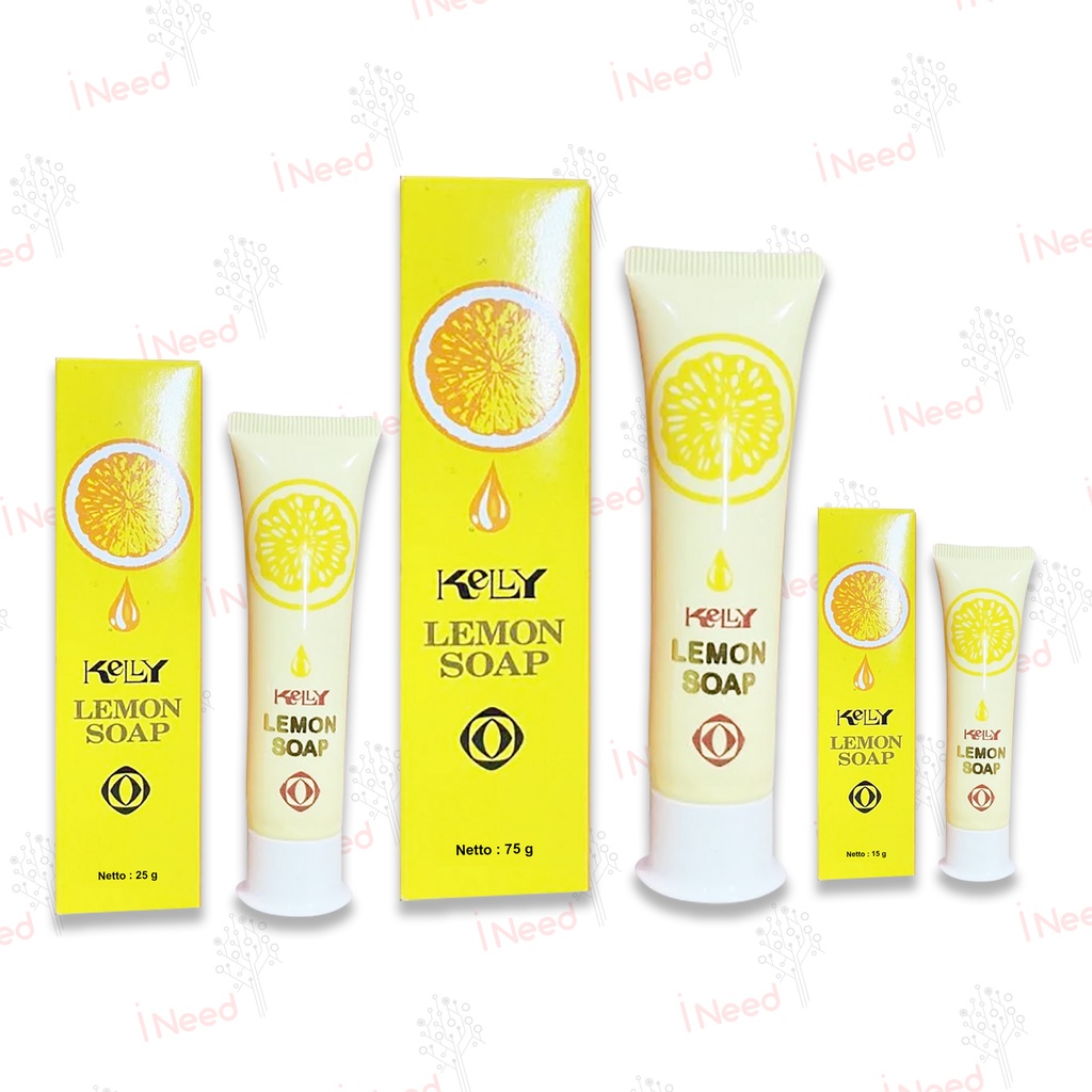 (INEED) Kelly Lemon Soap / Sabun muka Kely / keli 15 25 75 gram