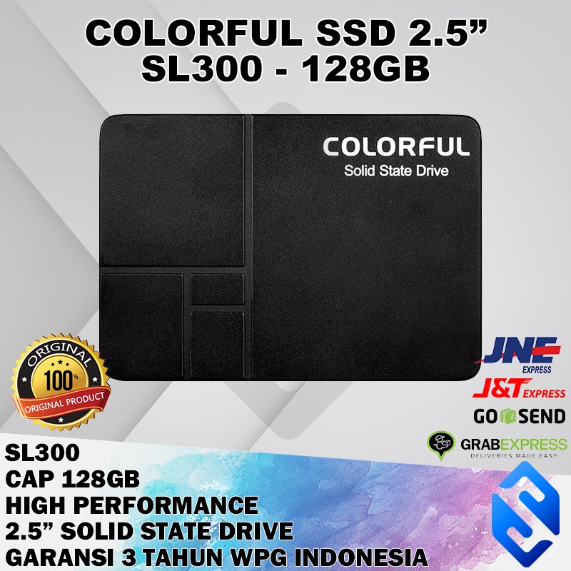 COLORFUL SL300 128GB SSD SATA 2.5" SSD 128 GB MURAH