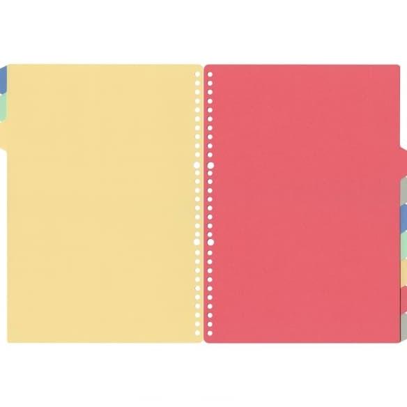 

(((BISA COD))) Divider Loose Leaf 10 warna untuk Binder A4 30Ring PROMOKode 3648