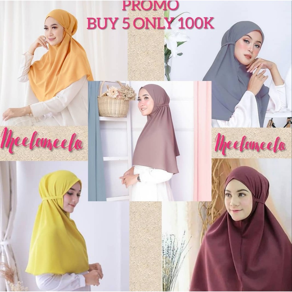 SUPER SALE!!! hijab tali instan besar kerudungn insatan jilbab tali instan ready banyak warna