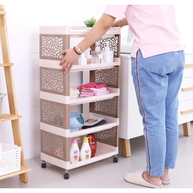 {{{{}}] Rak Plastik Serbaguna RSTK 4 Susun BERODA