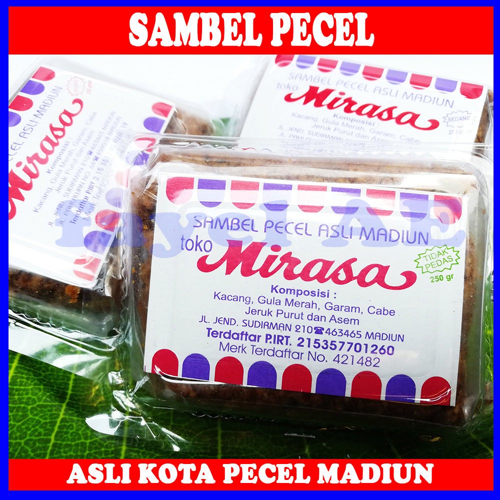 

Sambal Kacang Bumbu Kacang Cap Mirasa Asli Madiun Pecel Kacang Sangrai Tanpa Minyak Makanan Instan