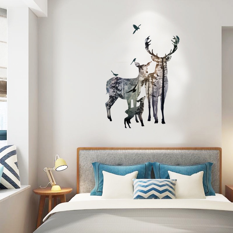 WALLSTICKER WALL STICKER STIKER DINDING RUSA  HIASAN DINDING ANIMAL SILUET JENDELA ZEBRA WALLSTIKER