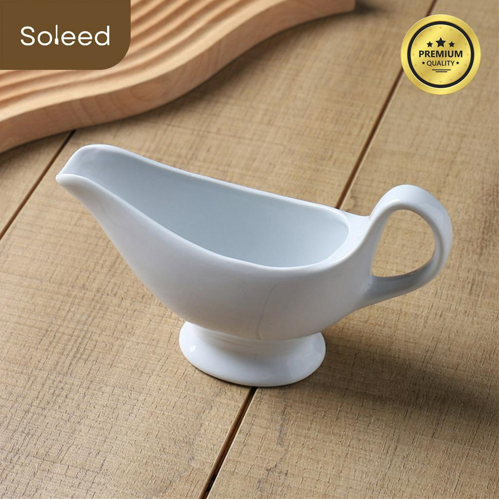 GRAVY SAUCE BOAT CERAMIC | TEMPAT SAUS STEAK KERAMIK