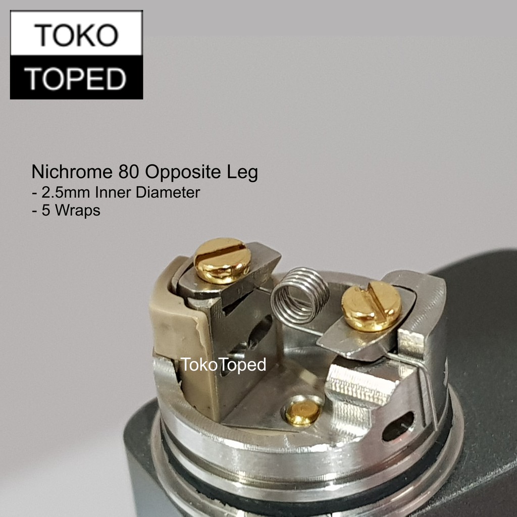 NICHROME 80 OPPOSITE LEG Coil 0.5 ohm | MTL single coil NI80 vape wire