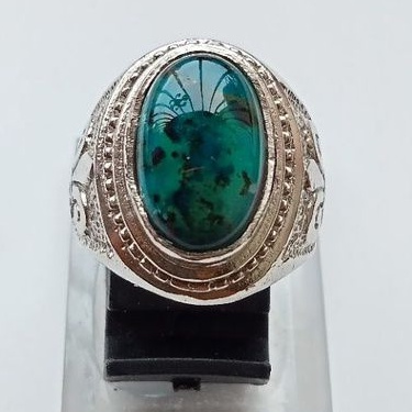 Natural Bacan Doko Majiko Mini Cincin Pria Akik