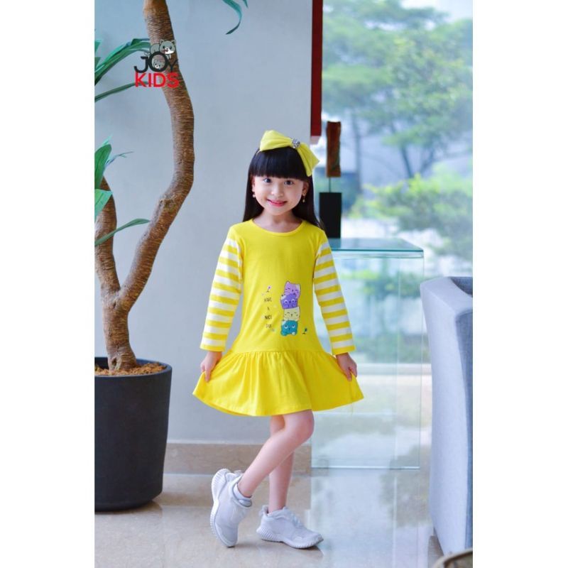 Dress Tunik Anak Perempuan / Kaos Tunik Anak Lengan Panjang Longsleeve 2-7 tahun