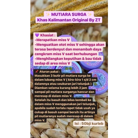 

MUTIARA SURGA BY ZT ORIGINAL