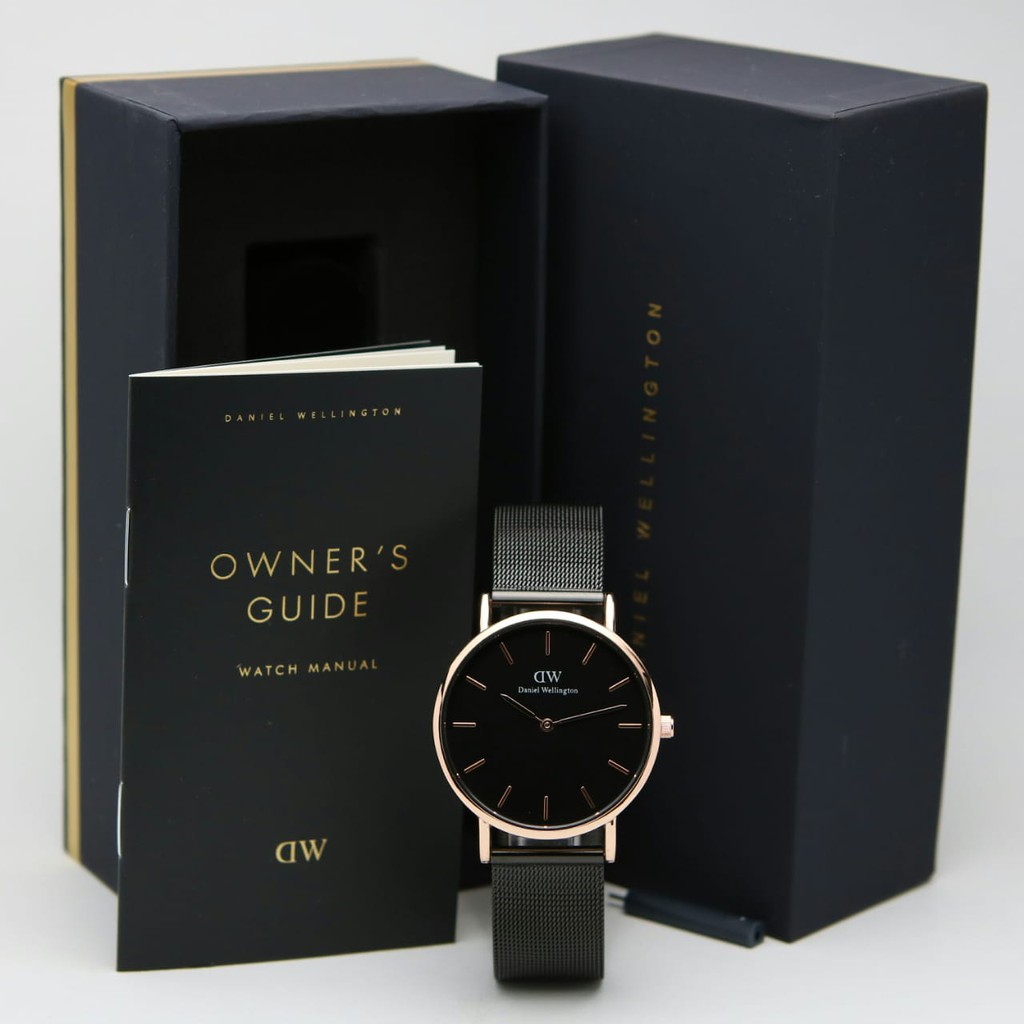 Jam Tangan Wanita Cewek Daniel Wellington Premium Tali Rantai Fullset