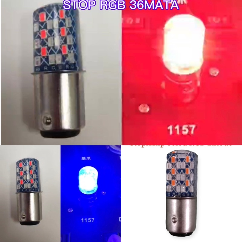 Lampu stoplamp belakang 36mata rgb running stop rem 36led RGB