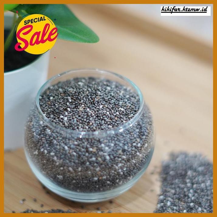 

GNIREKDOOF- CHIA SEED MEXICO ORGANIK 1 KG BIJI CHIA HITAM PREMIUM -ORIGINAL.