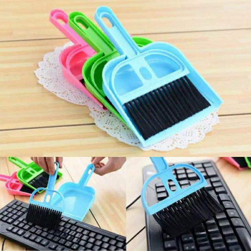 Sapu Pengki Mini / Sapu dan Pengki Set / Sapu Set Dustpan Mini