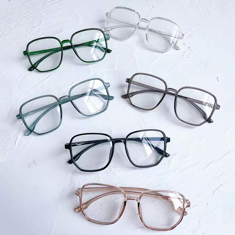 [Bayar Di Tempat] Kacamata Square Frame Wanita Korean Style Fashion Aksesoris Eyeglasses Import