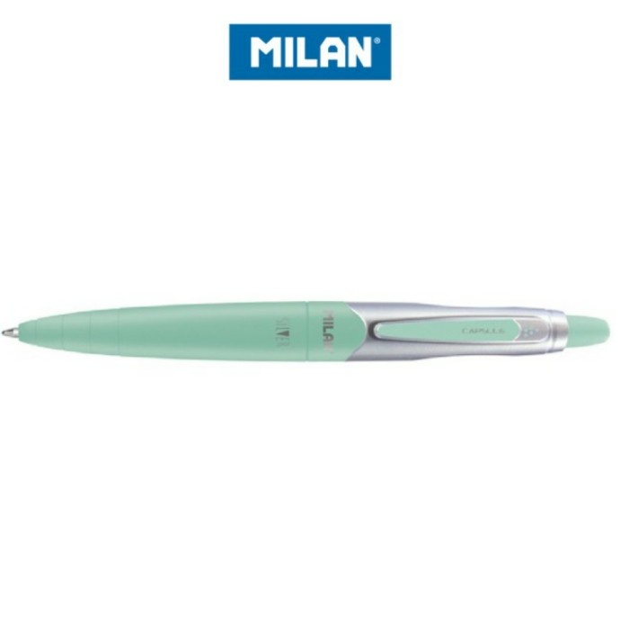 

Hemat Pulpen Milan Capsule Silver 1 Mm Biru / Bollpoint Bagus 17656491 Trendi