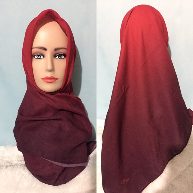 Hijab segiempat zoya ombre(disk 42%)