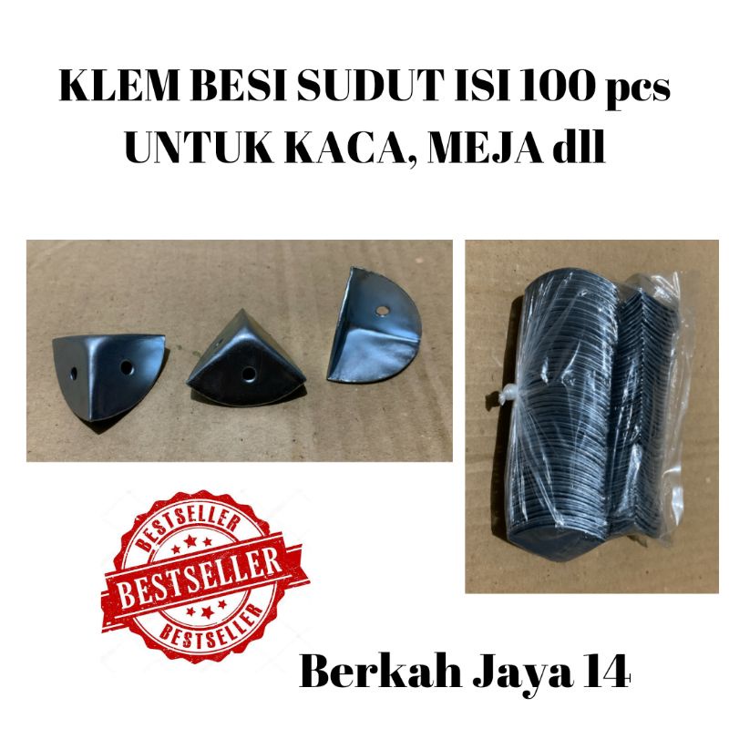 KLEM PLAT SUDUT MEJA SIKU BESI UKURAN 30 X 30 MM ISI 100 PCS PELINDUNG POJOK UJUNG LEMARI HARGA MURAH BARANG BERKUALITAS PROMO DISKON TERLARIS