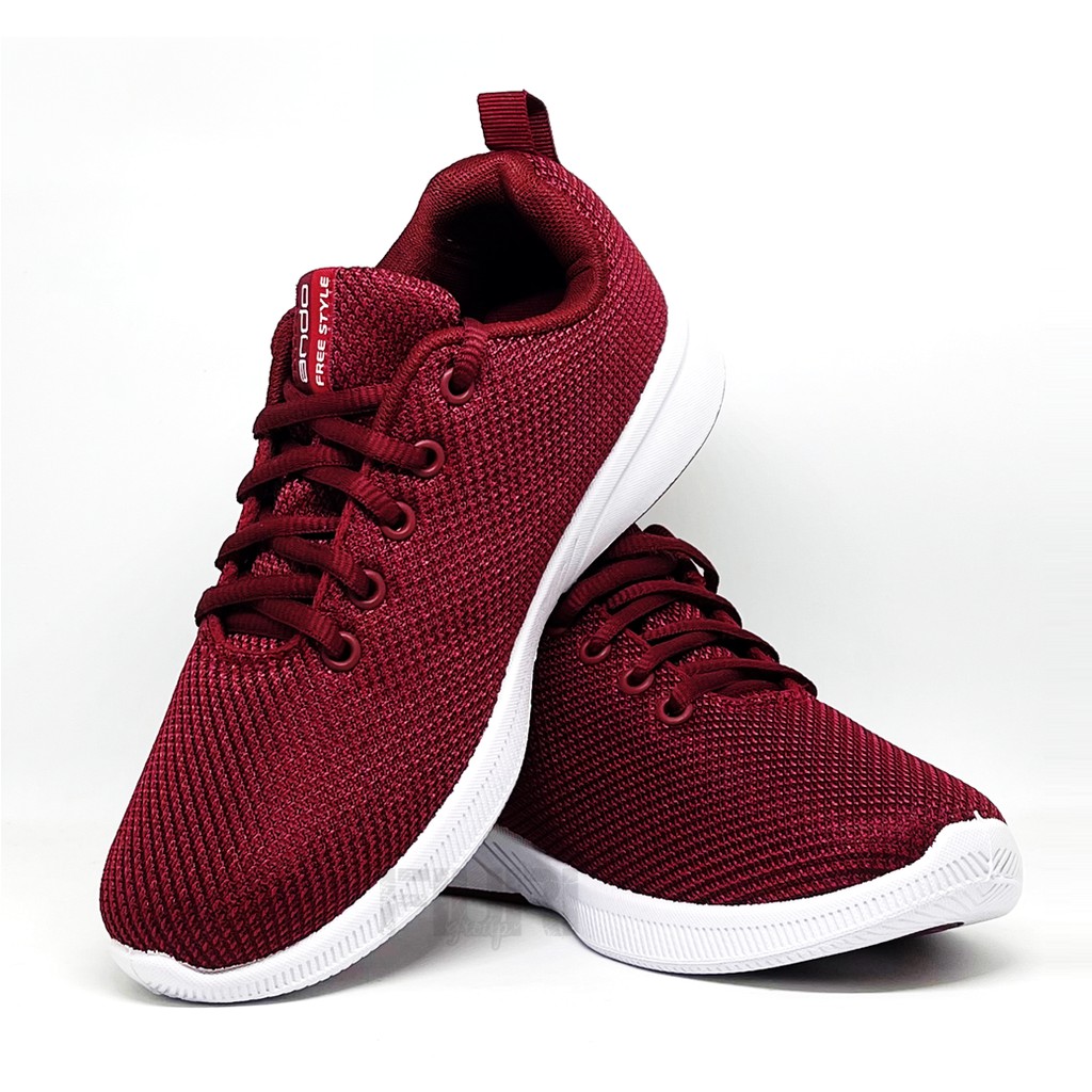 FIURI - ANDO ORIGINAL - EMILIA 37-40 MAROON - SEPATU SNEAKERS SPORT KANVAS SOL KARET ANAK PEREMPUAN - SEPATU KETS FASHION TRENDY WANITA DEWASA - SEPATU OLAHRAGA LARI FITNES SENAM KERJA KULIAH BERTALI CEWEK MURAH PROMO DISKON BONUS KAOS KAKI