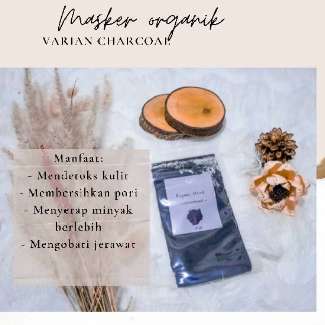 (DISTRIBUTOR MASKER ORGANIK) charcoal