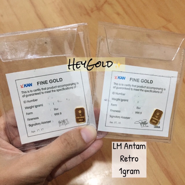 Logam Mulia Antam 1 gram Retro