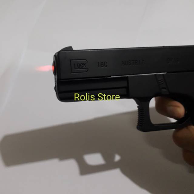 KOREK PISTOL GLOCK BLACK - LIGHTER KEREN