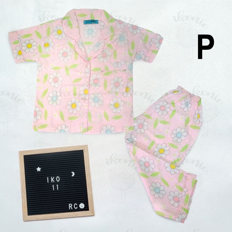 Piyama Katun Anak Motif Lucu (Mohon dibaca kriteria detail size di deskripsi)