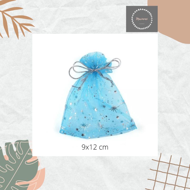 

25pc organza aksesoris pouch tile