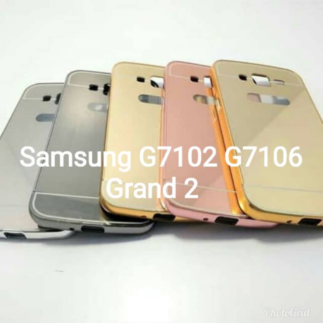 Case mirror Samsung Grand 2 . J1 . J1 mini J105 V2 . J120 . J2 . J3 bumper slide mirror hardcase